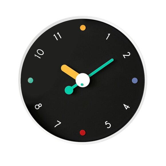 Modern Wall clock with Glass Cover & Silent, Non Ticking Movement
